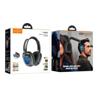 Bluetooth-гарнітура HOCO ESD23 (Bluetooth 5.3, монітори) Black