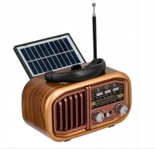 Радиоприемник Golon RX-BT628S (USB+SD,солнечная батарея) Gold