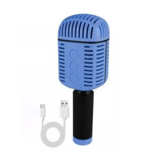 Микрофон-караоке беспроводной MC-873 (Bluetooth,USB слот) Dark Blue