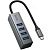 Hub HOCO HB1C 4in1 (Type-C to USB3.0*4) Grey