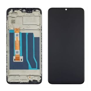 LCD Oppo A18 (2023)/ A38 (2023) із чорним тачскрином + корпусна рамка (М)