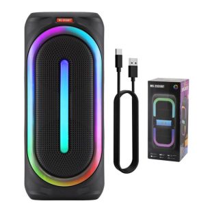 Портативна колонка MS-2039BT (USB+SD+Bluetooth+FM+LED) Black