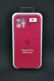 Чохол iPhone 12 Silicon Case original FULL Camera № 35 rose red ( 4you )