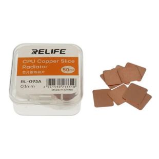 Термопрокладки мідні Relife RL-093A (12 x 14 x 0.1 мм, 50 шт) (M) 