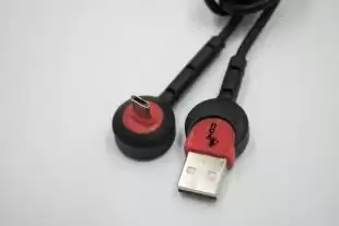 Usb-cable Micro USB 4you Angara ( 2000mah, tpe, 90град, micro 2х стор., Чорний )
