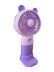 Вентилятор ручний HK59-19 (підставка для телефону, 3 режими, Type-C) Pink/Violet