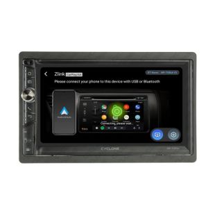 Автомагнитола CYCLONE MP-7086A v3 (Bluetooth, USB, SD, дисплей 7*, 2DIN, +пульт, mp5, 12 мес гарант)