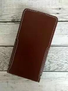 Книжка "Status Case" Nokia 230 (flip) вертикальна коричнева "Акційна ціна"