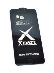 Защитное стекло iPhone 7+ /8+ XMART 9D (тех.пак.) "Акционная цена"
