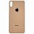 Заднее стекло корпуса iPhone XS Max (big hole) Rose Gold (Х) 8000825G