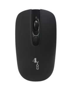 Мышь беспроводная 4you M5 black (АКБ, 2.4G+BT, Type C, 6кн, 12мес гарантия )