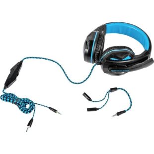 Наушники Gemix W-360 (микрофон, мониторы) Black/blue