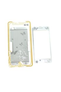 Защитное стекло iPhone 6 COLORFUL Silver (2pcs) гравировка butterflyl "Акционная цена"