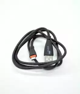 Usb-cable Micro Usb 4you SNAKE (2.1A, Шкір.обплетка, Premium, чорний) (тех. пакет) Ціна Тижня!