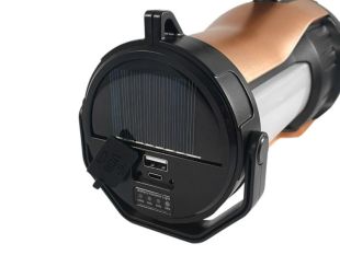 Фонарик HEL-T96 (A-2313) LED боковая подсветка Gold