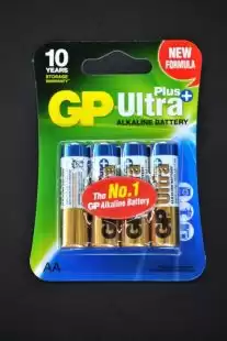 Батарейка GP 15AUP-2UE4 Ultra Plus Alkaline LR6, AA (4 в блістері, 40 в упаковці)
