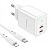 МЗП-USB BOROFONE BN9 PD 35W/3A (2Type-C) + кабель Type-C - Lightning White