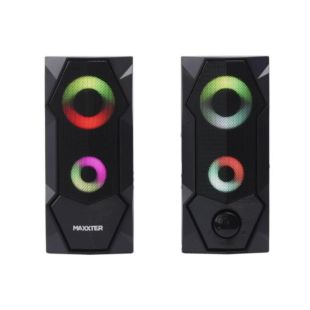 Акустика Maxxter CSP-U002RGB 2.0 (6 Bт) (підсвічування) Black