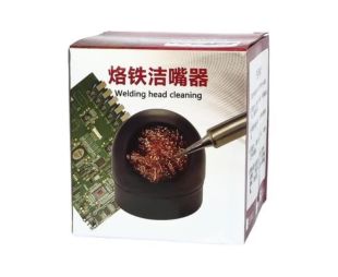 Очищувач тиснув паяльника (банку + губка / очищення металевою стружкою) (М)