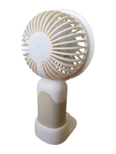 Вентилятор ручний MINI FAN SD-300 (підставка, 3 режими) Light beige