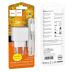 СЗУ-USB HOCO CS11A 1 Usb+кабель Type-C White (блістер)