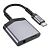 Переходник HOCO LS39 Type-C - Type-C Power + Jack 3.5 Grey