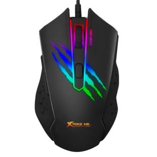 Мышь проводная  XTRIKE ME GM-203 (RGB) Black