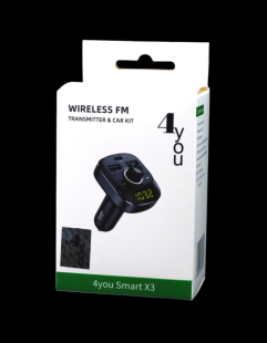FM модулятор 4you Smart X3 ( PD 30W + 2 USB, PPS, MP3, bt 5.0, Гарантія 12міс )