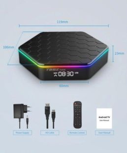 Smart TV T95Z PLUS (4/128GB, Allwinner h618 Quadcore cortex-A53, Mali-G31 MP2, Android 12.0, 2.4G)