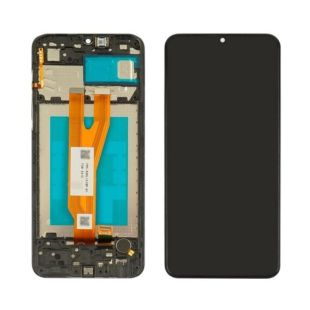 LCD Samsung A03 Core/A032 F (2021) с черным тачскрином + корпусная рамка Service Pack (М) 