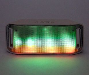 Портативна колонка A38 ( Світломузика, Bluetooth + USB + micro SD, FM, AUX ) blue-Акційна ціна!