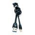 Usb-cable iPhone 5 4you Merla (2A, silicon, чорний, преміум упаковки)