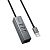 Hub HOCO HB1D 4 порта (USB to USB2.0*3+RJ45) Grey