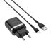 МЗП-USB HOCO C12Q Smart 3A 1 Usb + кабель Micro USB Black 