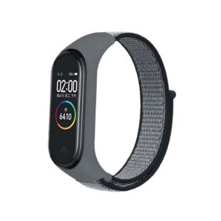 Ремешок на браслет фитнес Xiaomi mi band 3/4 Velcro Light grey