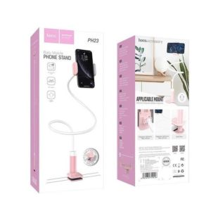 Держатель для смартфона HOCO PH23 (настольный) White/pink