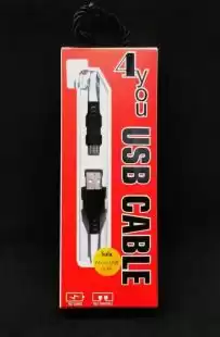 Usb-cable Micro USB 4you Sula white ( 2.4A, Silicon ) 