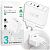 СЗУ-USB BOROFONE BN11 PD+QC3.0 100W/3A (1 Usb/2Type-C) White