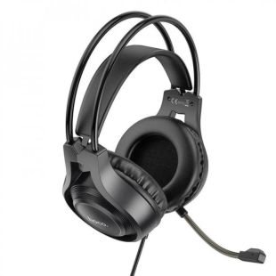Гарнитура HOCO W106 (микрофон) (Мониторы) Black