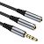 Перехідник HOCO UPA21 Jack 3.5 plug + Jack 3.5 - Jack 3.5 Grey