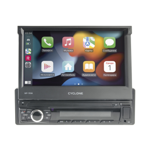 Автомагнитола CYCLONE MP-7056 (Bluetooth, USB, SD, дисплей 7*, 1DIN, +пульт, mp5, 12 мес гарантия)