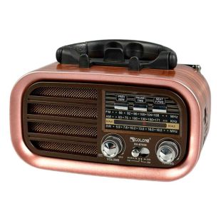 Радіоприймач Golon RX-BT638 (USB+SD) Brown