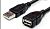 Кабель USB папа/мама (AM/AF) 1м удлинитель чёрный