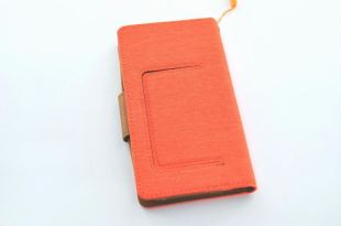 Чехол-книжка 4you Canvas 4"- 4,4" orange/brown универсальная ТОП Продаж! "Акционная цена"