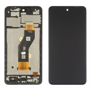 LCD INFINIX Smart 8 (X6525) с чёрным тачскрином + корпусная рамка (М)