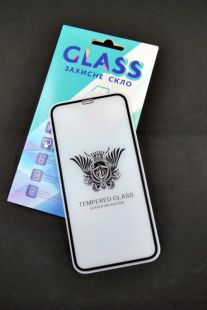 Защитное стекло iPhone 6 Matte with shiny edge Black 4you ТОП Качество! "Акционная цена"