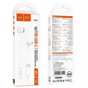Гарнітура HOCO M117 Type-C White