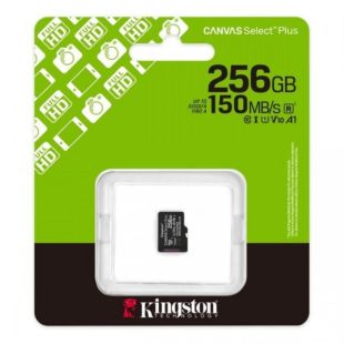 Micro SD 256Gb Kingston Canvas Select Plus Gen3 Class10 A1 без ад. (UHS-1) (R-150Mb/s)