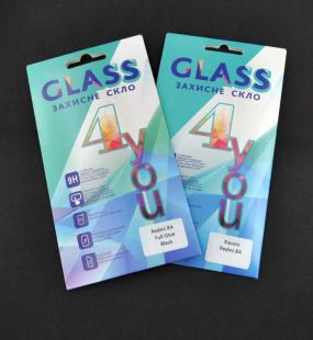 Захисне скло Xiaomi Redmi 8/8A Full Glue 2.5D (0.3mm) Black 4you