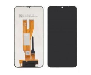 LCD Samsung A03 Core/A032 F (2021) с черным тачскрином ДВОЙНОЙ ШЛЕЙФ Service Pack (М) 